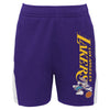 Outerstuff NBA Youth Boys Los Angeles Lakers Team Backboard Block Mesh Shorts