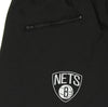 FISLL NBA Men's Brooklyn Nets Block Typo Joggers, Black