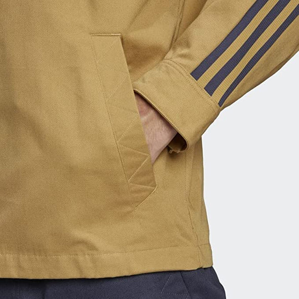 Adidas Men's Tiro Overshirt Jacket, Golden Beige