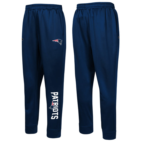 Outerstuff NFL Men's New England Patriots Side Line Elastic Tech Joggers