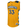 Original Retro Brand NCAA Marquette Golden Eagles #33 Jimmy Butler Tackle Twill Jersey, Gold