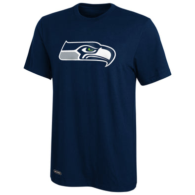 Outerstuff NFL Men's Seattle Seahawks Primary Stadium Logo Tee, Navy