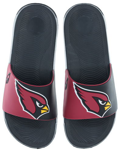 FOCO NFL Men's Arizona Cardinals Cropped Big Logo Raised Slides