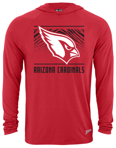 Zubaz NFL Men's Light Weight Team Color Hoodie, Alternate Tunnel Logo, Arizona Cardinals