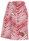 Zubaz NFL Adult Unisex Z88 Zebra Short for Men and Women, Arizona Cardinals