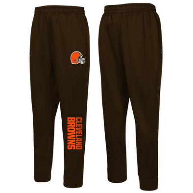 Outerstuff NFL Men's Cleveland Browns Side Line Elastic Tech Joggers