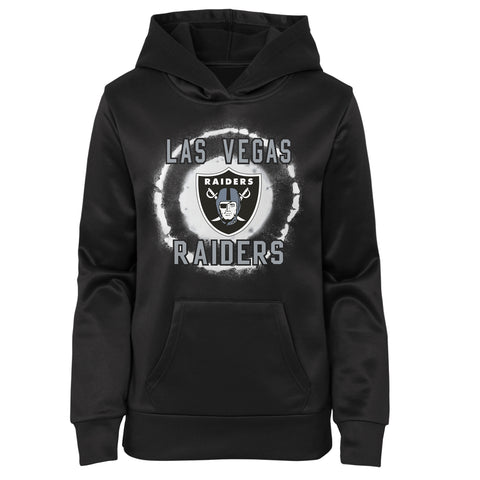 Outerstuff NFL Youth Girls Las Vegas Raiders Paint Blast Team Hoodie