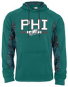 Zubaz NFL Men's Philadelphia Eagles Elevated Hoodie With Camo Lines