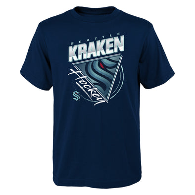 Outerstuff NHL Youth Boys Seattle Kraken Angled Attitudes Graphic Short Sleeve T-Shirt