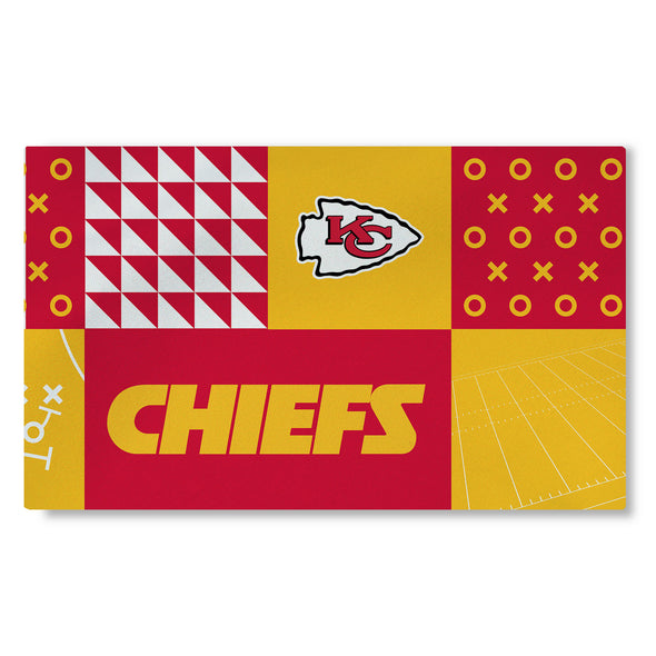 Northwest NFL Kansas City Chiefs Colorblock Washable Area Living Rug, 36" X 60"