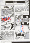 FISLL NBA Men's Charlotte Hornets Comic Book Newspaper Print Hoodie, White