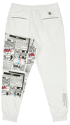 FISLL NBA Men's Milwaukee Bucks Comic Book Jogger, White