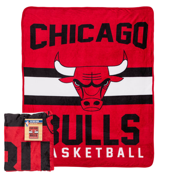 Northwest NBA Chicago Bulls Singular Silk Touch Throw Blanket, 45X60