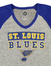 Outerstuff NHL Youth Girls St. Louis Blues Dolman Style Short Sleeve T-Shirt