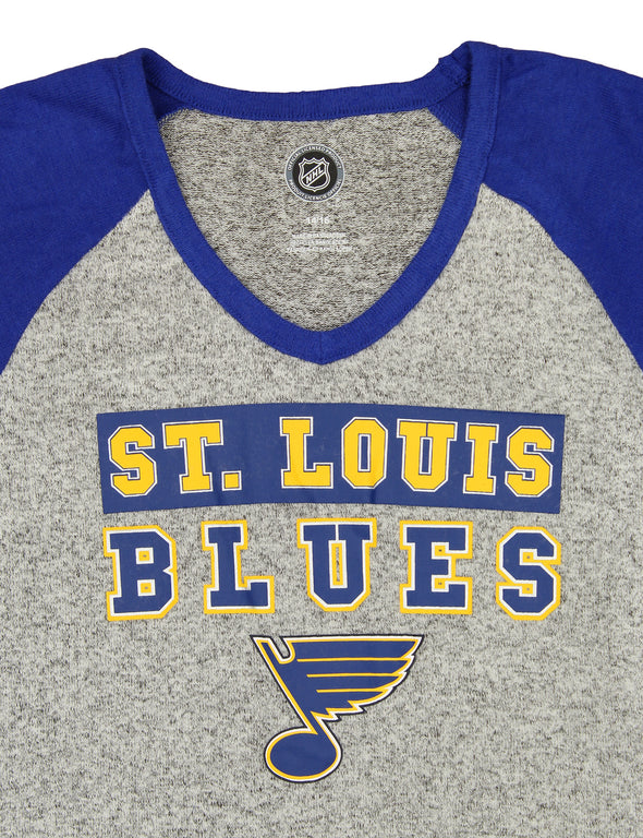 Outerstuff NHL Youth Girls St. Louis Blues Dolman Style Short Sleeve T-Shirt