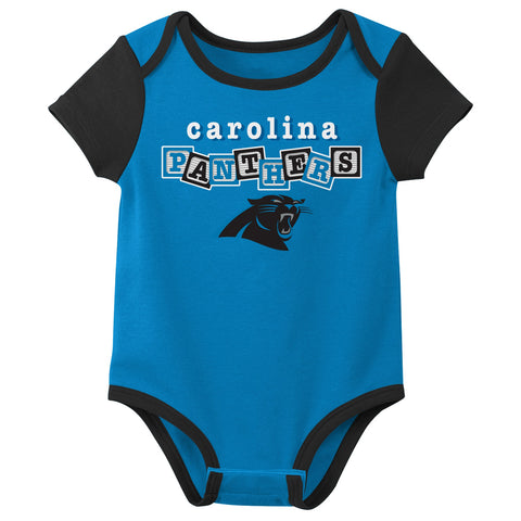 Outerstuff NFL Infant Carolina Panthers Team 3-Pack Bodysuit