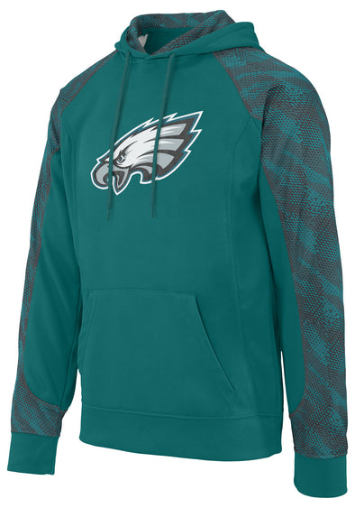 Zubaz NFL Men's Philadelphia Eagles Elevated Logo Viper Hoodie