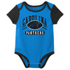 Outerstuff NFL Infant Unisex Carolina Panthers Variety 3-Pack Set