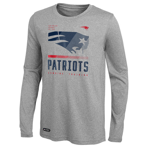 Outerstuff NFL Men's New England Patriots Red Zone Long Sleeve T-Shirt Top