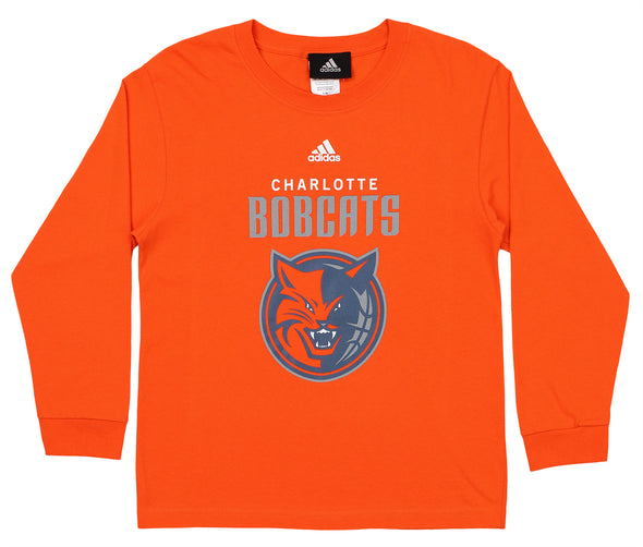 Adidas NBA Youth Charlotte Bobcats Team Logo Tee Shirt, Orange