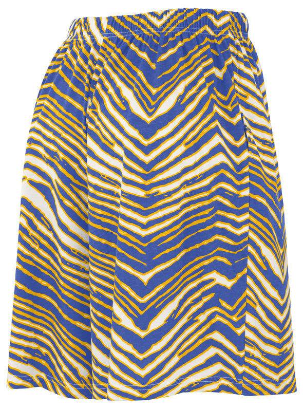 Zubaz NFL Adult Unisex Z88 Zebra Short for Men and Women, Los Angeles Rams