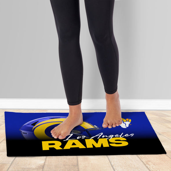 Northwest NFL Los Angeles Rams Headspace Washable Area Floor Rug, 20" x 32"