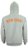 FISLL NBA Men's New York Knicks Oversized Chenille Applique Hoodie