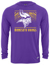 Zubaz NFL Men's Light Weight Team Color Hoodie, Alternate Tunnel Logo, Minnesota Vikings