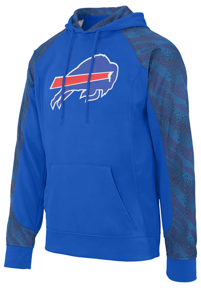 Zubaz NFL Men's Buffalo Bills Elevated Logo Viper Hoodie