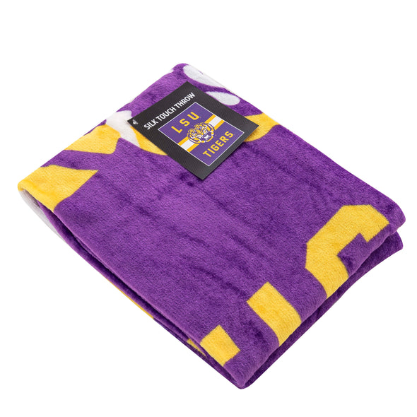 Northwest NCAA LSU Tigers Singular Silk Touch Throw Blanket, 45"X60"