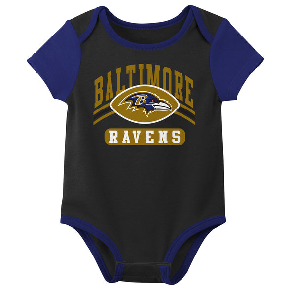 Outerstuff NFL Infant Unisex Baltimore Ravens Variety 3-Pack Set