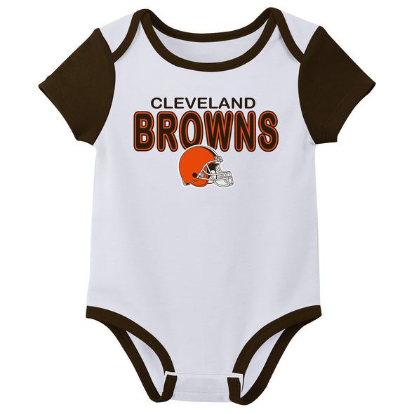Outerstuff NFL Infant Unisex Cleveland Browns Variety 3-Pack Set