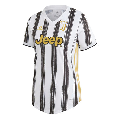 Adidas Women's Juventus 2020-21 Home Jersey, White/Black