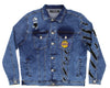 FISLL NBA Men's Los Angeles Lakers Ice Denim With Animal Print Claw Marks