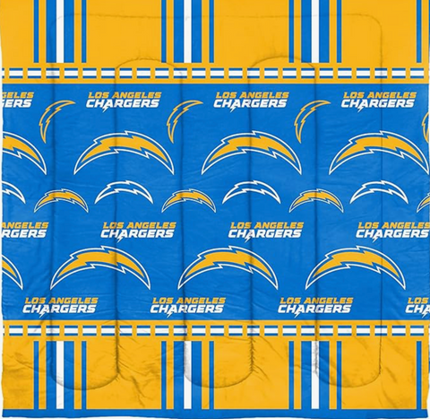 Northwest NFL Los Angeles Chargers Rotary Full Bed in Bag Set