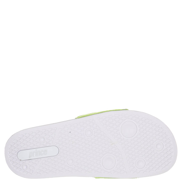 Prince Women's PALMS Slides Sandals, White-Neon