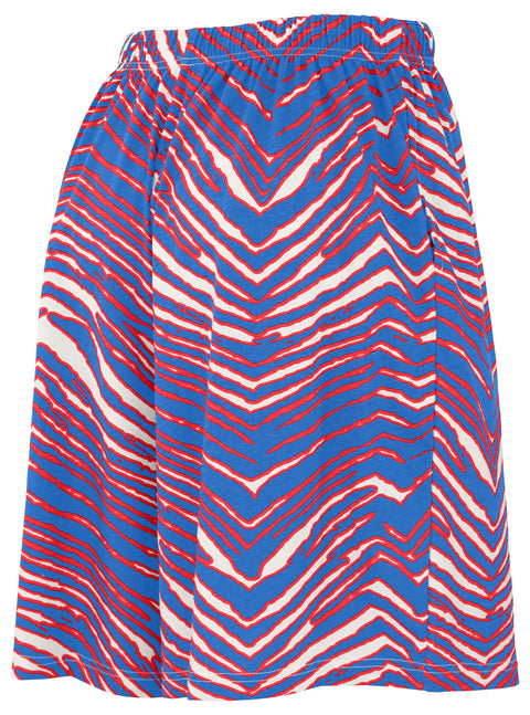 Zubaz NFL Adult Unisex Z88 Zebra Short for Men and Women, Buffalo Bills
