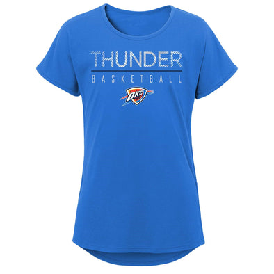 Outerstuff NBA Youth Girls Oklahoma City Thunder Single Path Short Sleeve T-Shirt