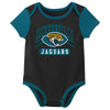 Outerstuff NFL Infant Unisex Jacksonville Jaguars Variety 3-Pack Set