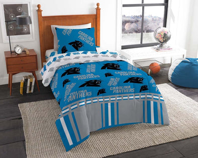 Northwest Carolina Panthers Rotary Twin Bed in Bag Set