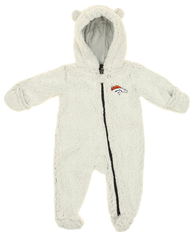 Outerstuff NFL Newborn Denver Broncos Game Nap Teddy Fleece Coverall