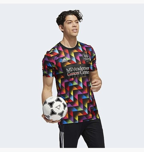 Adidas MLS Men's Houston Dynamo FC Pride Pre-Match Short Sleeve Jersey
