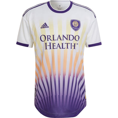 Adidas MLS Men's Orlando City SC 22/23 Away Jersey, White/Regal Purple