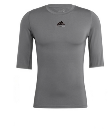 adidas Men's Techfit Cut and Sew Short Sleeve Tee, Ice Grey