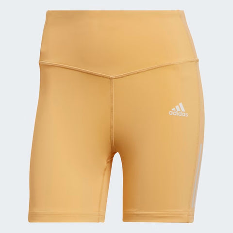 Adidas Women's Hyperglam AEROREADY Training High-Rise Tight Shorts, Pulse Amber