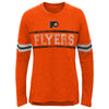 Outerstuff NHL Youth Girls Philadelphia Flyers Pacesetter Long Sleeve T-Shirt