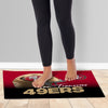 Northwest NFL San Francisco 49ers Headspace Washable Area Floor Rug, 20" x 32"