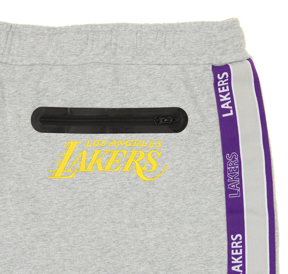 FISLL NBA Men's Los Angeleres Lakers Chenille Applique Joggers