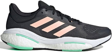 Adidas Women's Solar Glide 5 Shoes, Grey Six/Light Flash Orange/Pulse Mint