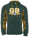 Zubaz NFL Men's Green Bay Packers Elevated Hoodie With Camo Lines